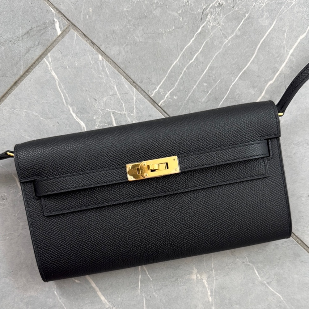 Hermes Kelly to-go black epsome